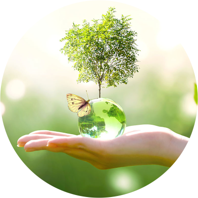 Main soutenant la vie